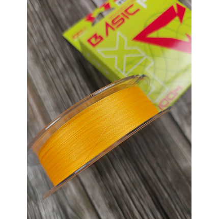 Шнур риболовний Select Basic PE 100m, 0.14mm, 15Lb/6.8kg, колір: помаранчевий, Діаметр: 0.14mm, Розмотування: 100m, Колір: помаранчевий, фото , изображение 4