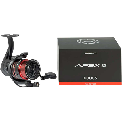 Котушка Brain Apex III Feeder 6000S / 5+1 підшипник / 4.9:1 — фідерна, металева шпуля, Розмір шпулі: 6000S, фото , изображение 6