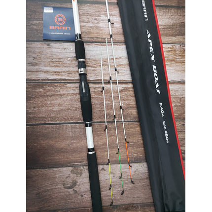 Фідер Brain Apex Boat 2.40m 50-250g (3 вершинки), Модель: 2.40m 50-250g, фото , изображение 14