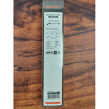 Воблер Select Hustler 160SP 160mm 32.0g #04 (1.7-1.9m), Розмір/Вага: 160mm/32g, Колір воблера: col.04, фото , изображение 3