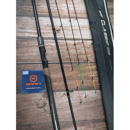 Фідер Brain Classic SE 3.60м / до 100гр — довгий фідер для озер і ставків + 3 вершинки в комплекті, Модель: 3.6m 100g, фото , изображение 15