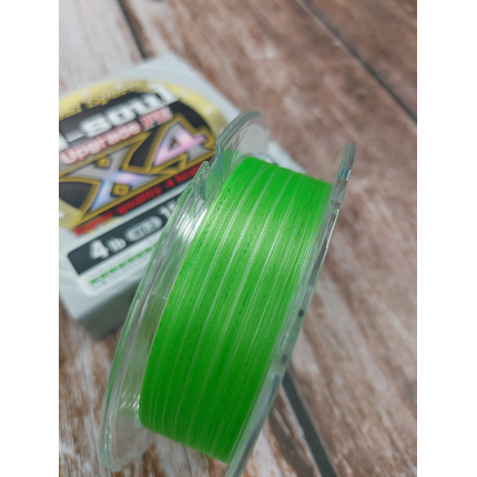 Шнур YGK G-Soul X4 Upgrade 150m #0.2/4lb, Диаметр: #0.2/0.076mm, Размотка: 150m, Выберите цвет: салатовый , фото , изображение 7