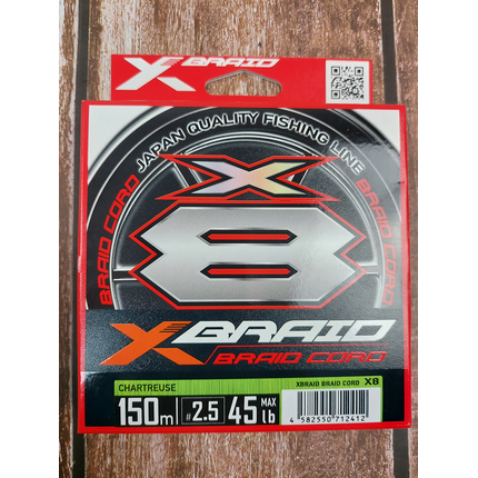 Шнур YGK X-Braid Braid Cord X8 150m #2.5/0.270mm 45lb/16.0kg, Діаметр: #2.5/0.270mm, фото , изображение 4