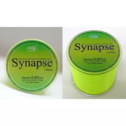 Жилка Katran Synapse Citron 1000m (лимон.) 0.309mm 15.45lb/7.01kg, Диаметр: 0.31, Размотка: 1000m, фото 
