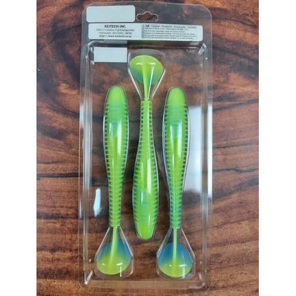 Силікон Keitech Swing Impact FAT 6.8" (3 шт/уп),, колір: pal#03 ice chartreuse, Довжина силікону: 6.8" (17.3 см), Колір силікону: PAL#03 Ice Chartreuse, фото , изображение 4