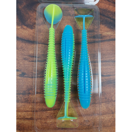 Силікон Keitech Swing Impact FAT 6.8" (3 шт/уп),, колір: pal#03 ice chartreuse, Довжина силікону: 6.8" (17.3 см), Колір силікону: PAL#03 Ice Chartreuse, фото , изображение 5