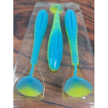 Силікон Keitech Swing Impact FAT 6.8" (3 шт/уп),, колір: pal#03 ice chartreuse, Довжина силікону: 6.8" (17.3 см), Колір силікону: PAL#03 Ice Chartreuse, фото , изображение 7