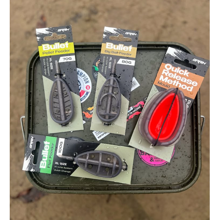 Годівниця Brain Bullet Big Bait Feeder XL 90g, Вага годівниці: 90 гр, Тип годівниці: Big Bait, фото , изображение 3
