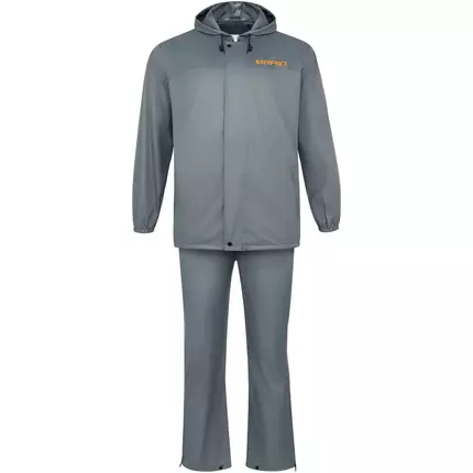 Дощовий костюм Brain Rain Suit сірий (M) — захист від дощу та вітру, Розмір: M, фото , изображение 4