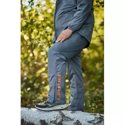 Дощовий костюм Brain Rain Suit сірий (M) — захист від дощу та вітру, Розмір: M, фото , изображение 22