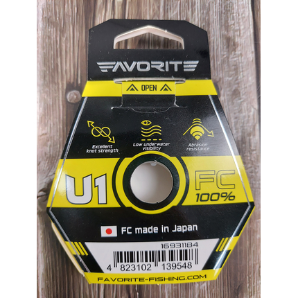 Флюорокарбон Favorite U1 FC 10m #5.0/0.37mm 20.5lb/9.31kg (Made in Japan), Діаметр: 0.37mm, Розмотування: 10m, фото , изображение 5
