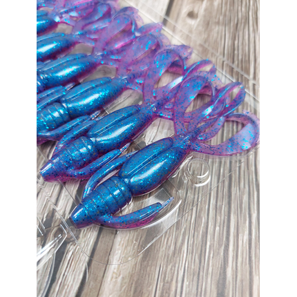 Силікон Keitech Crazy Flapper 3.6" (7 шт/уп),, колір: ea#14 clear morning dawn, Довжина силікону: 3.6" (9.1 см), Колір силікону: ea#14 clear morning dawn, фото , изображение 6