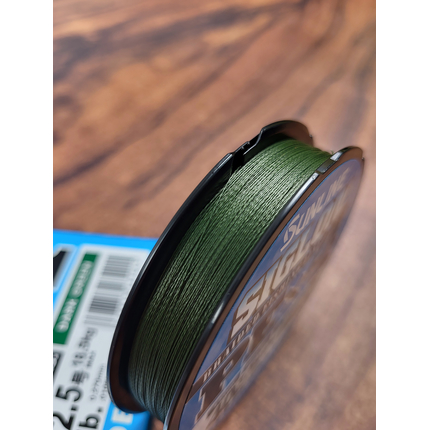 Шнур Sunline Siglon PE х4 150m (темн-зел.) #2.5/0.270mm 40lb/18.5kg, Діаметр: #2.5/0.270mm, Розмотування: 150m, Колір: темно-зеленый, фото , изображение 6