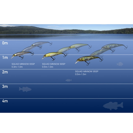 Воблер Jackall Squad Minnow 95SP 95mm 14.0g Mat Tiger, Розмір/Вага: 95мм/14г, Колір воблера: Mat Tiger, фото , изображение 12