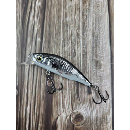 Воблер Savage Gear 3D Sticklebait Twitch S 45mm 4.0g Black Silver, Размер/Вес: 45мм/4г, Цвет воблера: Black Silver, фото , изображение 4