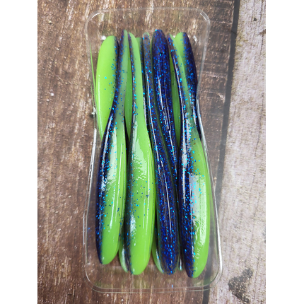 Силікон Keitech Shad Impact 4" (8 шт/упак), колір:pal#06 violet lime berry, Довжина силікону: 4" (10.2 см), Колір силікону: PAL#06 Violet Lime Berry, фото , изображение 6