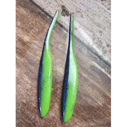 Силікон Keitech Shad Impact 4" (8 шт/упак), колір:pal#06 violet lime berry, Довжина силікону: 4" (10.2 см), Колір силікону: PAL#06 Violet Lime Berry, фото , изображение 9