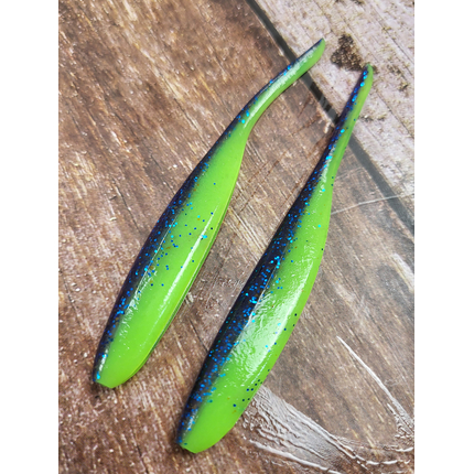 Силікон Keitech Shad Impact 4" (8 шт/упак), колір:pal#06 violet lime berry, Довжина силікону: 4" (10.2 см), Колір силікону: PAL#06 Violet Lime Berry, фото , изображение 10