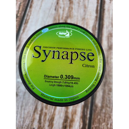 Жилка Katran Synapse Citron 1000m (лимон.) 0.309mm 15.45lb/7.01kg, Діаметр: 0.31, Розмотування: 1000m, фото , изображение 11