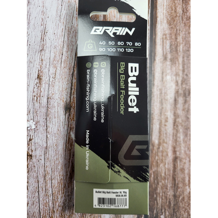 Годівниця Brain Bullet Big Bait Feeder XL 70g, Вага годівниці: 70 гр, Тип годівниці: Big Bait, фото , изображение 5