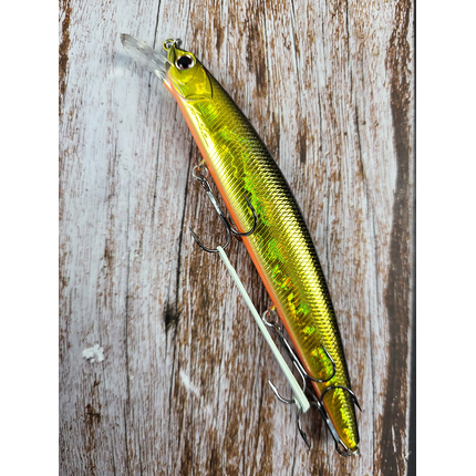 Воблер OSP Asura Rudra 130SP 130mm 20.0g H04 Crystal Gold (1.8m), Колір воблера: H04, фото , изображение 4