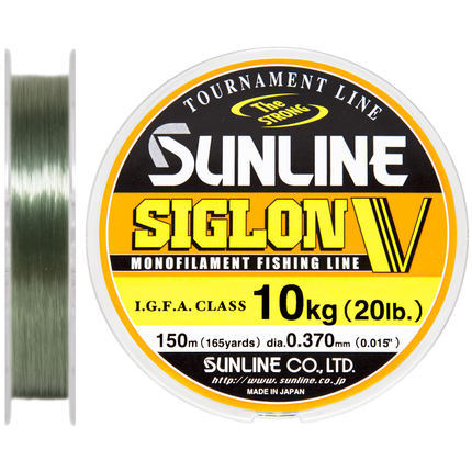 Жилка Sunline Siglon V 150м #5/0.37мм 10кг, Діаметр: 0.37, Розмотування: 150m, фото 