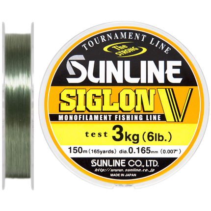 Жилка Sunline Siglon V 150м #1.0/0.165мм 3кг, Діаметр: 0.165, Розмотування: 150m, фото 