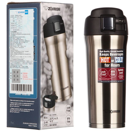 Термокружка ZOJIRUSHI (Япония) SM-YAF48XA 0.48л стальной, Выберите цвет: стальной, Объем (л.): 0.48, фото , изображение 8