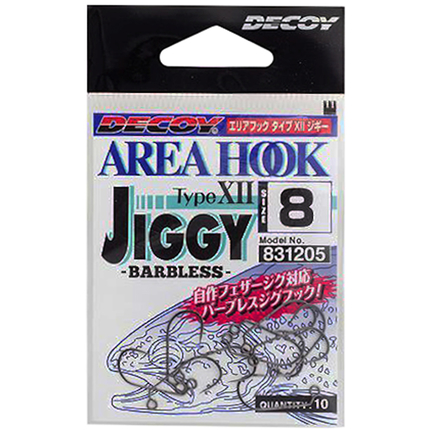 Крючок Decoy AH-12 Area Hook Jiggy #6 (10 шт/уп), фото 