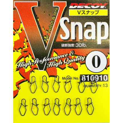 Застежка Decoy V Snap 0, 30lb, 13 шт, фото 
