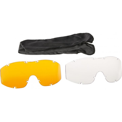 Очки баллистические Swiss Eye F-Tac, 3 компл. сменных линз + оправа-адаптер (цвет черный), фото , изображение 6