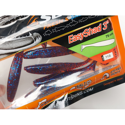 Силікон Select Easy Shad 3" col.110 (5 шт/упак), Довжина силікону: 3" (7.62 см), Колір силікону: 110, фото , изображение 8