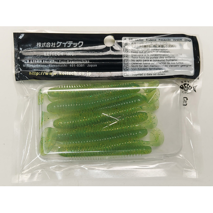 Силікон Keitech Swing Impact 3" (10 шт/упак), колір:424 lime chartreuse, Довжина силікону: 3" (7.6 см), Колір силікону: 424 Lime Chartreuse, фото , изображение 6