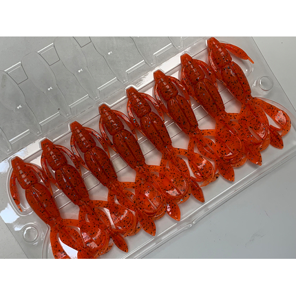 Силикон Keitech Crazy Flapper 2.8" (8 шт/упак) ц:ea#13 spicy mustard/blue, Длина силикона: 2.8" (7.1 см), Расцветка силикона: EA#13 Spicy Mustard/Blue, фото , изображение 13