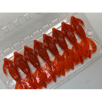 Силикон Keitech Crazy Flapper 2.8" (8 шт/упак) ц:ea#13 spicy mustard/blue, Длина силикона: 2.8" (7.1 см), Расцветка силикона: EA#13 Spicy Mustard/Blue, фото , изображение 14