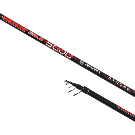 Удилище Brain Classic Strong Bolo 5.00m 10-30g (болонское, с кольцами, телескопическое), Довжина: 5m, Тип вудлища: з кільцями (болонське), фото 