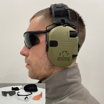 Балістичні окуляри Swiss Eye Raptor New (3 змінних лінз + футляр), оправа чорна, фото , изображение 14