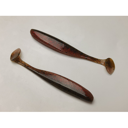 Силикон Keitech Easy Shiner 4.5" (6 шт/упак) ц:404 red crawdad, Длина силикона: 4.5" (11.4 см), Расцветка силикона: 404 Red Crawdad, фото , изображение 4