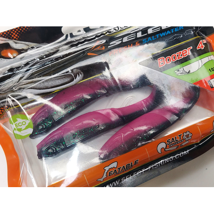 Силікон Select Boozer 4" col.205 (3 шт/упак), Довжина силікону: 4.0" (10.16 см), Колір силікону: 205, фото , изображение 14