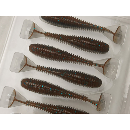 Силікон Keitech Swing Impact FAT 2.8" (8 шт/упак), колір:405 smoke cinnamon, Довжина силікону: 2.8" (7.1 см), Колір силікону: 405 Smoke Cinnamon, фото , изображение 9