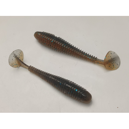 Силікон Keitech Swing Impact FAT 2.8" (8 шт/упак), колір:405 smoke cinnamon, Довжина силікону: 2.8" (7.1 см), Колір силікону: 405 Smoke Cinnamon, фото , изображение 5