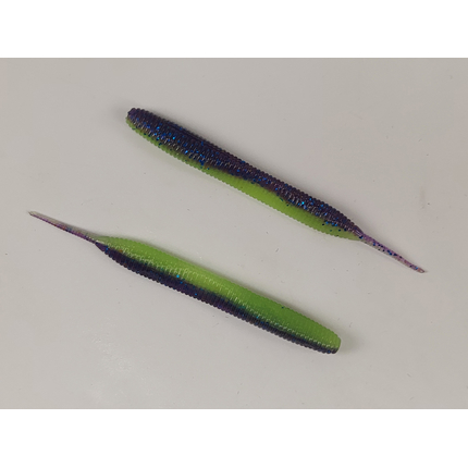 Силикон Keitech Sexy Impact 2.8" (12 шт/упак) ц:pal#06 violet lime berry, Длина силикона: 2.8" (7.1 см), Расцветка силикона: PAL#06 Violet Lime Berry, фото , изображение 3