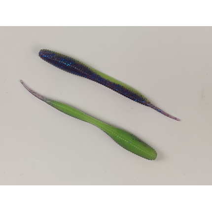 Силикон Keitech Sexy Impact 2.8" (12 шт/упак) ц:pal#06 violet lime berry, Длина силикона: 2.8" (7.1 см), Расцветка силикона: PAL#06 Violet Lime Berry, фото , изображение 4