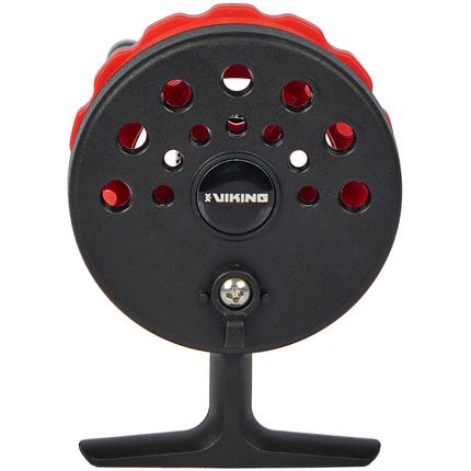 Котушка болонської вудки Viking Fishing Pro 65L (червона) з подовженою лапкою, Розмір шпулі: 65, Модель: червона з лапкою, фото , изображение 2