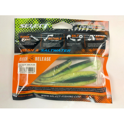 Силікон Select Victim V-Tail 4" #203 (5 шт / уп), Довжина силікону: 4.0" (10.16 см), Колір силікону: 203, фото , изображение 10