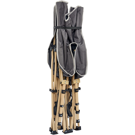 Прочная армейская раскладушка стальная. Раскладушка военная до 150 кг (цвет серий), Конструкция кровати: Павук (сірий), фото , изображение 7