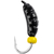 Мормишка вольфрамова Viking Fishing Shrimp+bead 0.37g 7mm Black+Y (5шт), Розмір/Вага: 7мм/0.37г, Колір мормишки: Black+Y, фото 