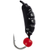 Мормишка вольфрамова Viking Fishing Shrimp+bead 0.64g 8mm Black+R (5шт), Размер/Вес: 8мм/0.64г, Колір мормишки: Black+R, фото 