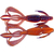 Силікон Keitech Crazy Flapper 2.8" (8 шт/уп), колір: pal#09 violet fire, Довжина силікону: 2.8" (7.1 см), Колір силікону: PAL#09 Violet Fire, фото 