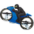 Квадрокоптер ZIPP Toys Flying Motorcycle Blue, фото 